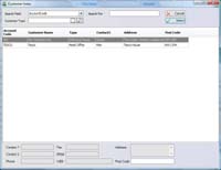 Customer Index Form