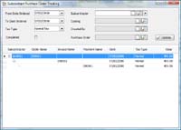 Subcontract Order Tracking